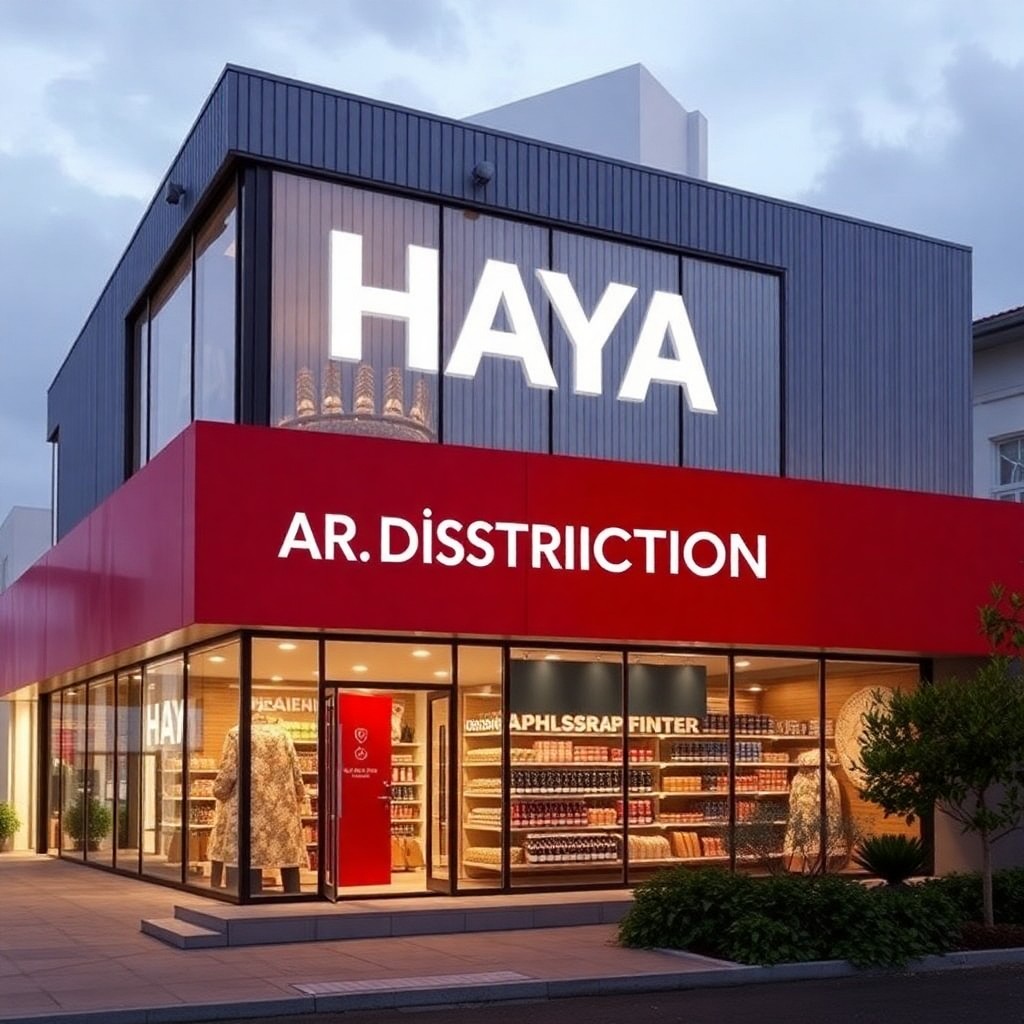 HAYA DISTRIBUTION merkez ofisi, modern çalışma alanı ve toplantı odası görünümü